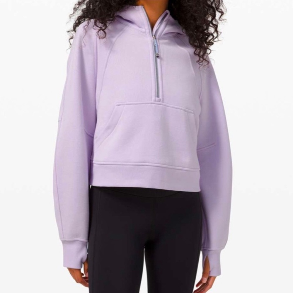 Lululemon Scuba Oversized Half Zip Hoodie Lavender